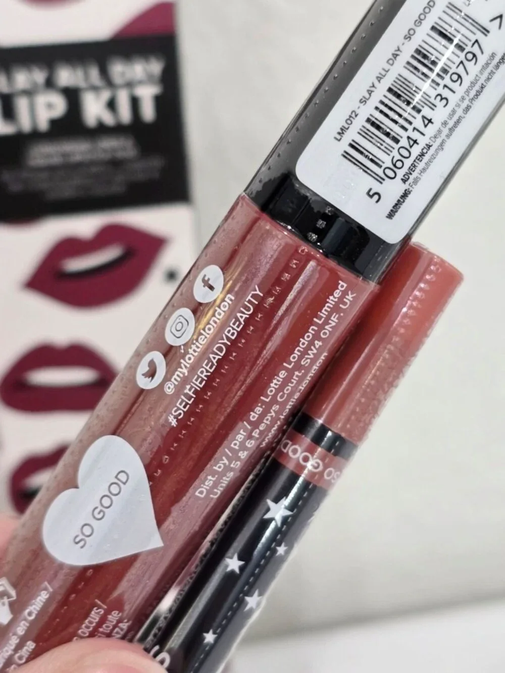 Lottie London ✦ Slay All Day Lip Kit ✦ So Good Liner & Matte Liquid Lipstick Duo